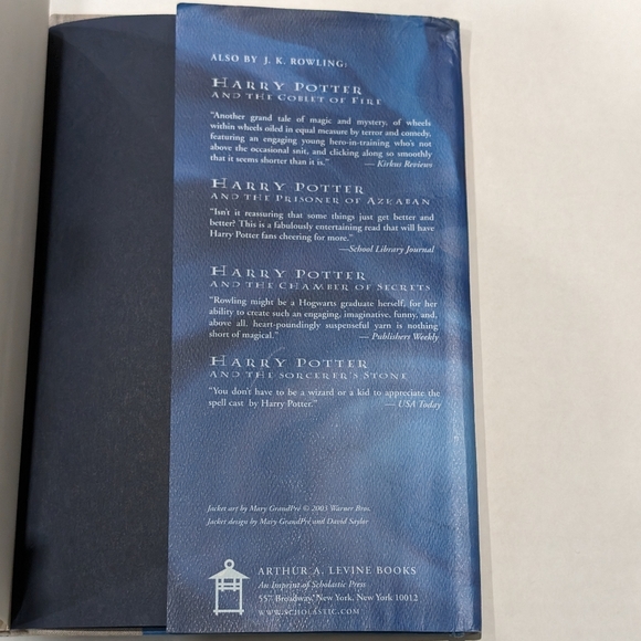 Harry Potter and the Order of the Phoenix First American Edition First Print - Picture 5 of 10